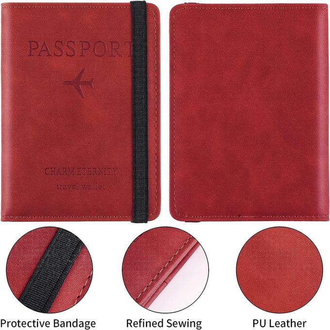 Porte-Passeport De Voyage En Cuir PU Avec Technologie Antivol thumbnail 3
