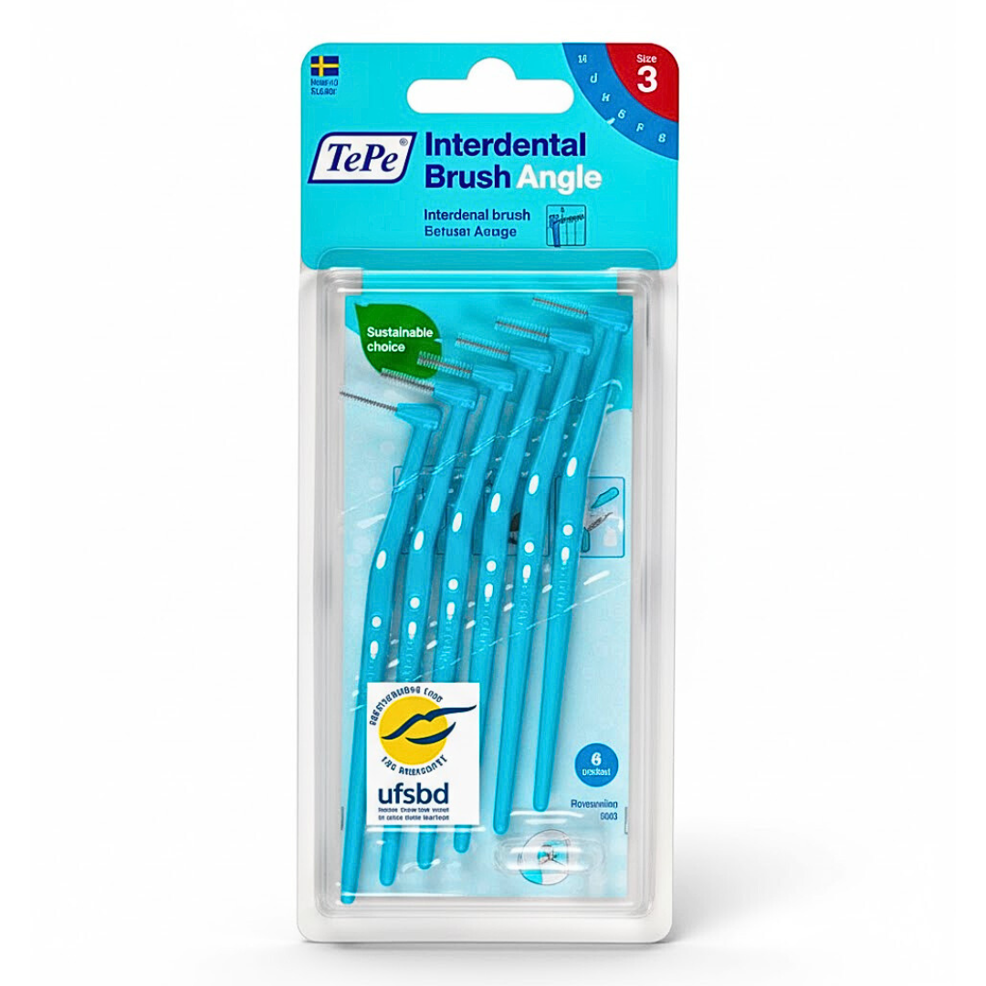 Interdental Brush Angle 0.6mm Taille 3 -6 Pieces
