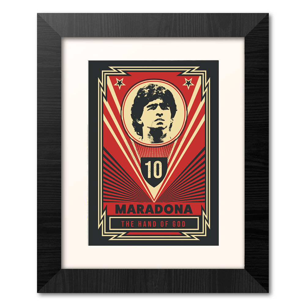 Cadre Maradona The Hand Of God 30x40cm