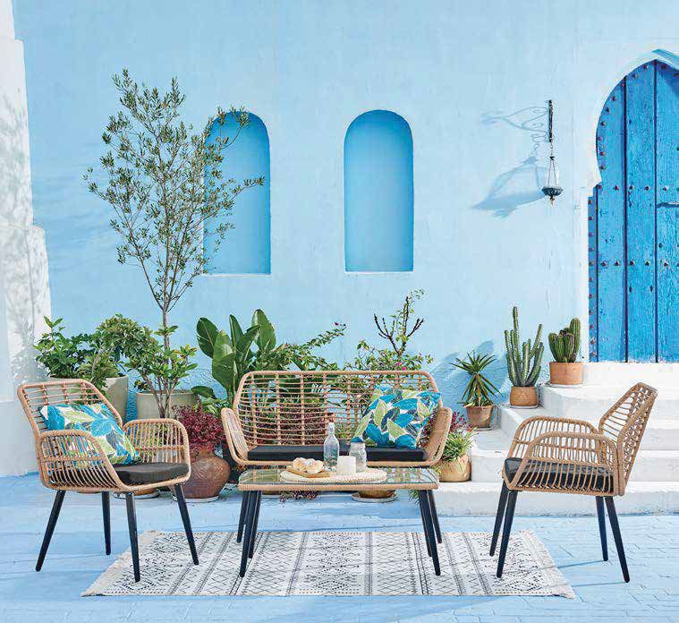 Dakhla Ensemble Salon De Jardin 4 Pièces