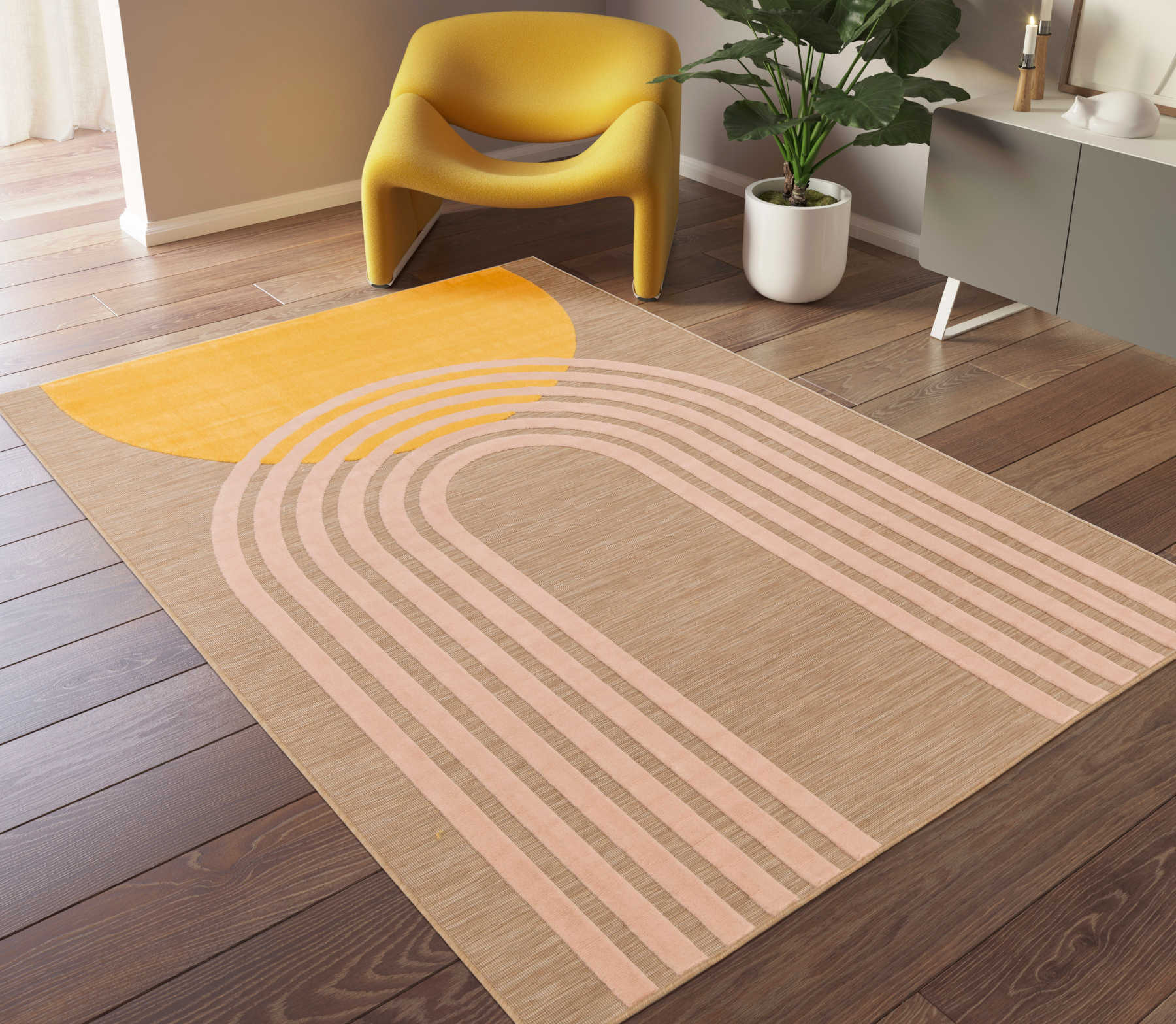 Ray Tapis Moderne D’intérieur Extérieur 160×230 Cm
