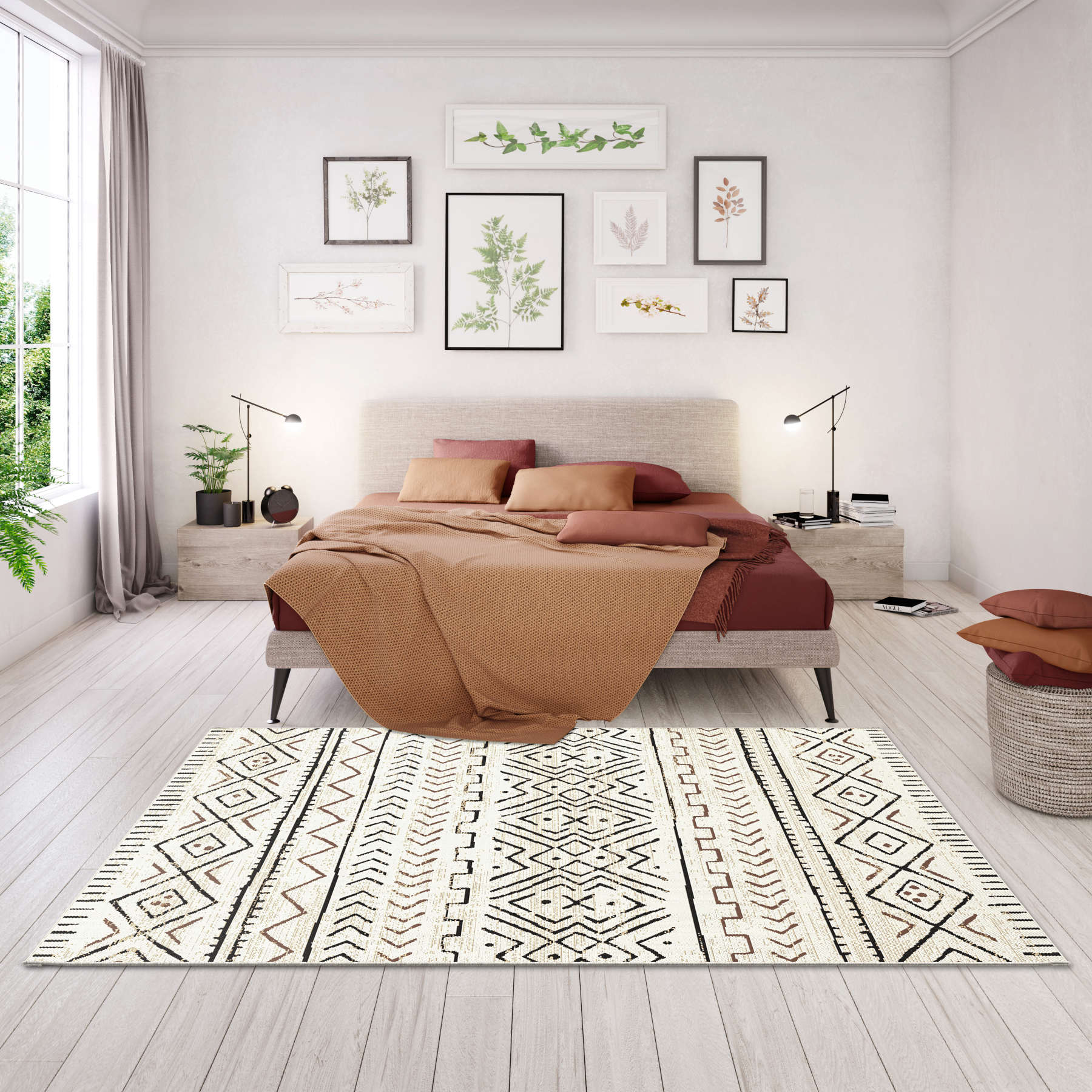 Star Tapis Moderne Dintérieur Extérieur 200x290 Cm