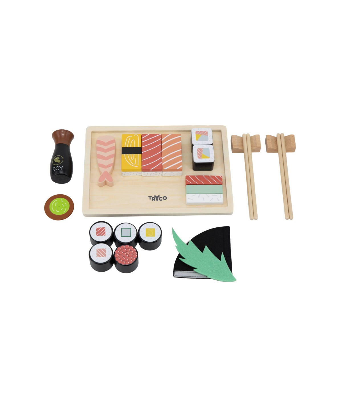 Ensemble à sushi en bois +18M thumbnail 3