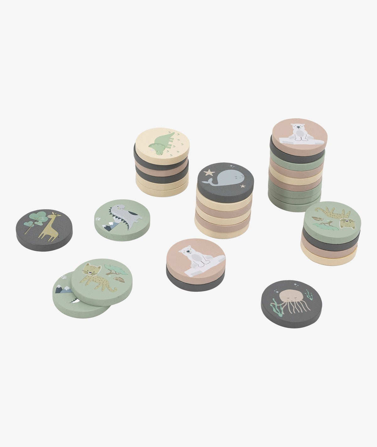 Jeu de mémoire en bois Jungle  thumbnail 1