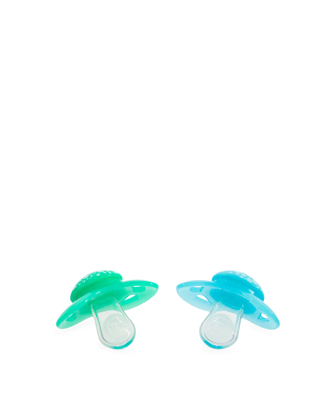 2x Tétines Bleu/ Vert