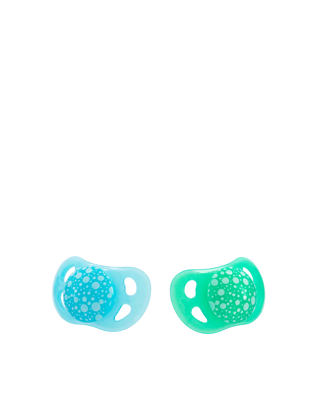 2x Tétines Bleu/ Vert