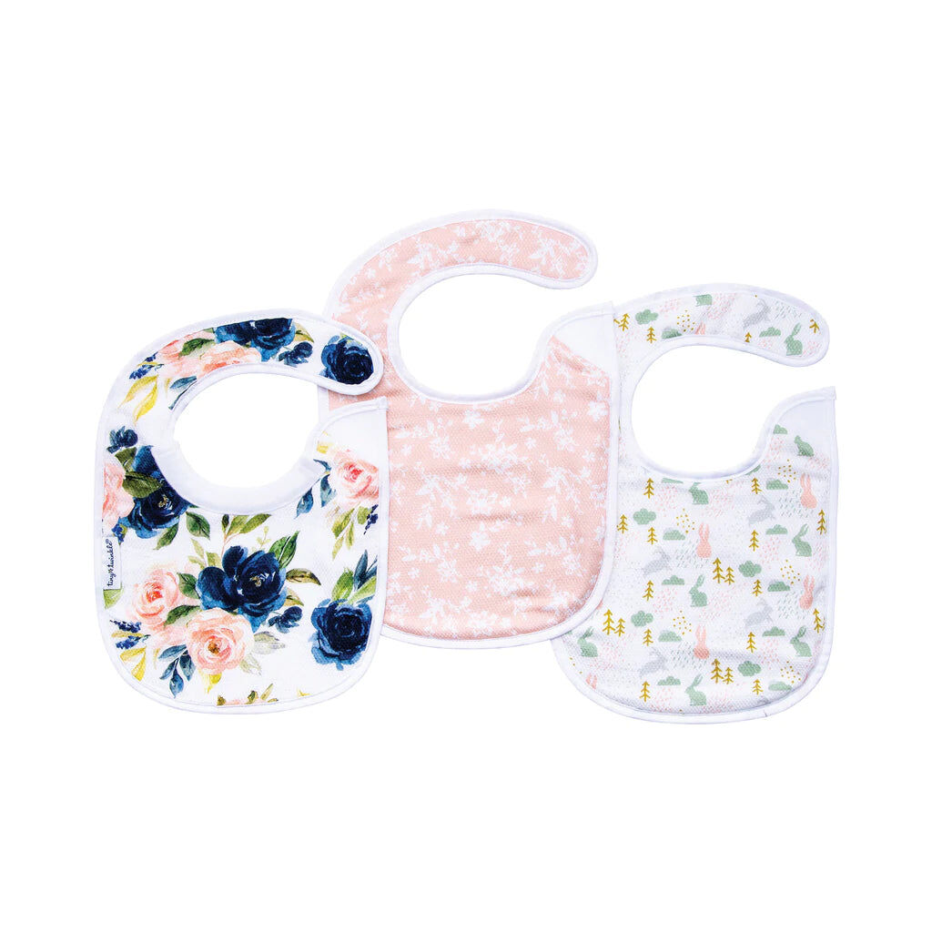 Ensemble de 3 bavoirs d'alimentation - Blush thumbnail 4