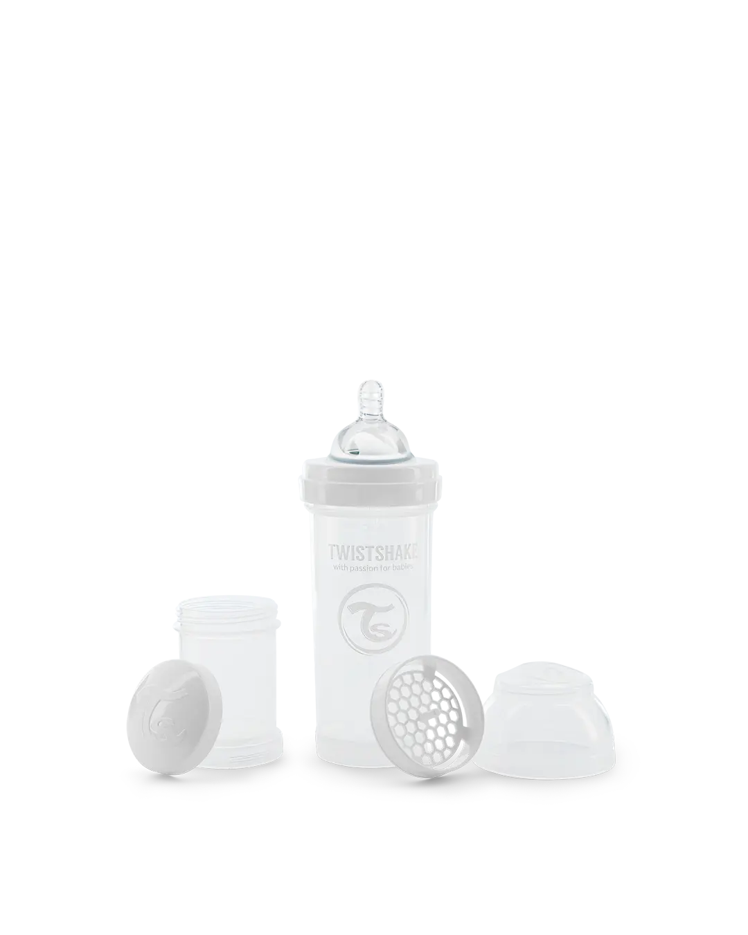 Biberon anti-colique 260ml - Blanc thumbnail 3