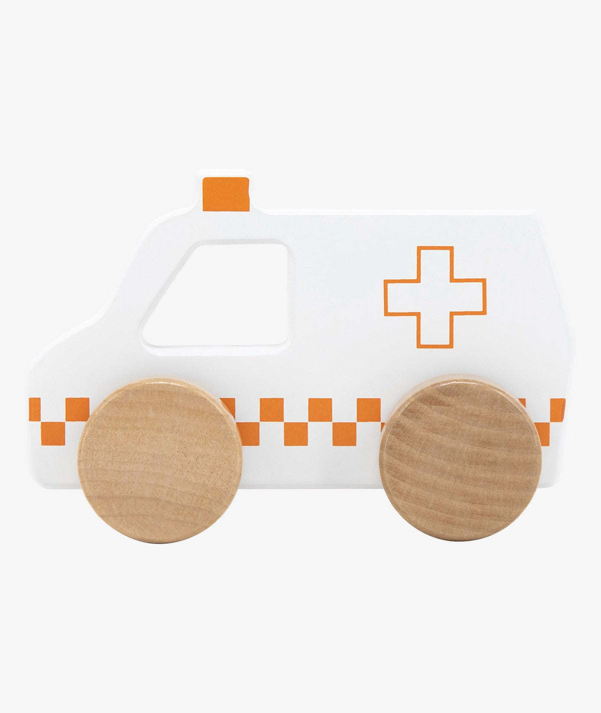 Jouet d’ambulance en bois  thumbnail 3