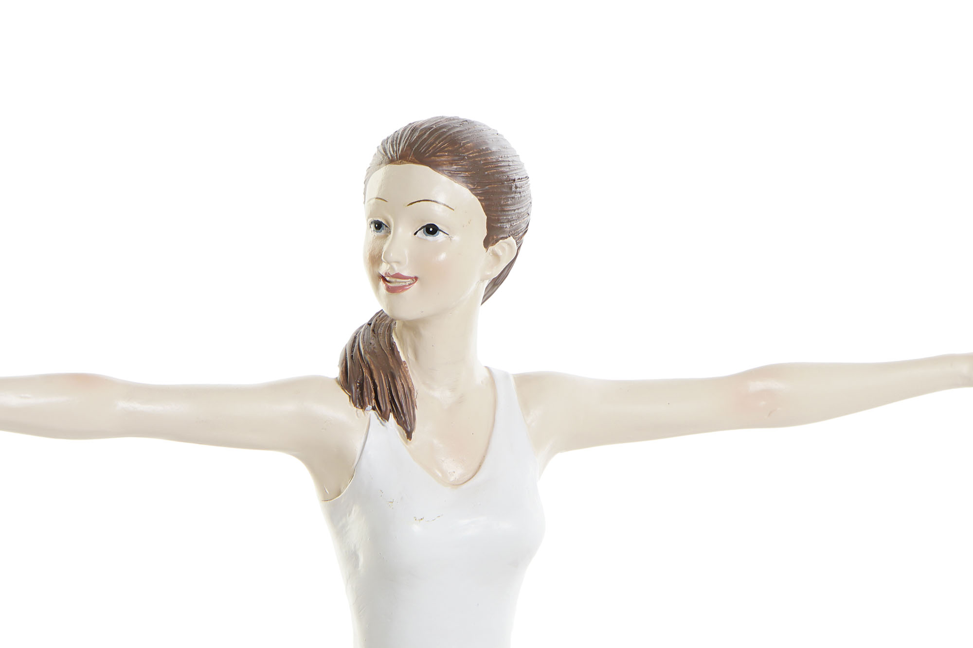 Figurine Mama Yoga Rose en Résine 24x6,5x19,5