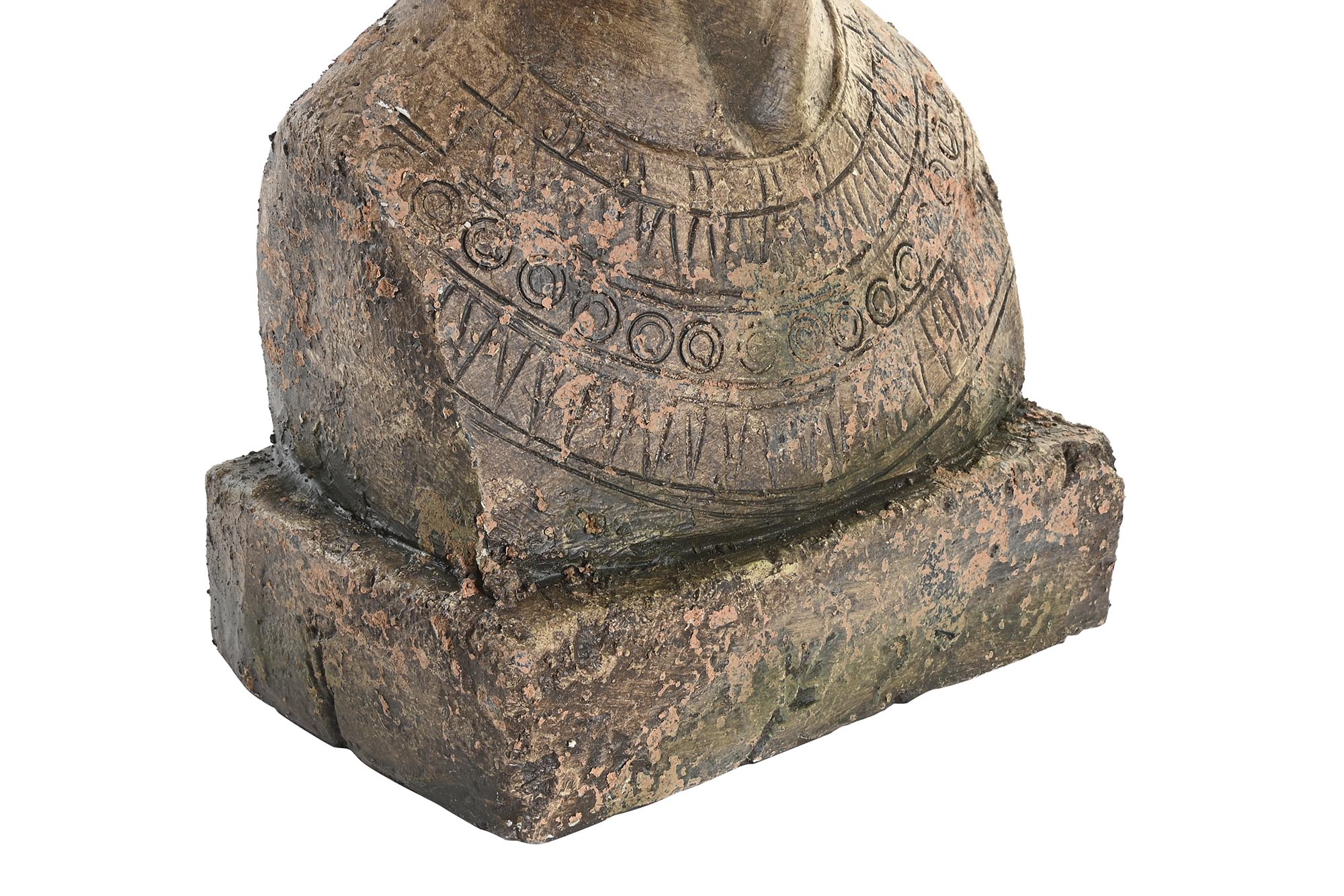 Egypte Support Pot De Fleur En Magnésie 35x27x71 Cm thumbnail 2