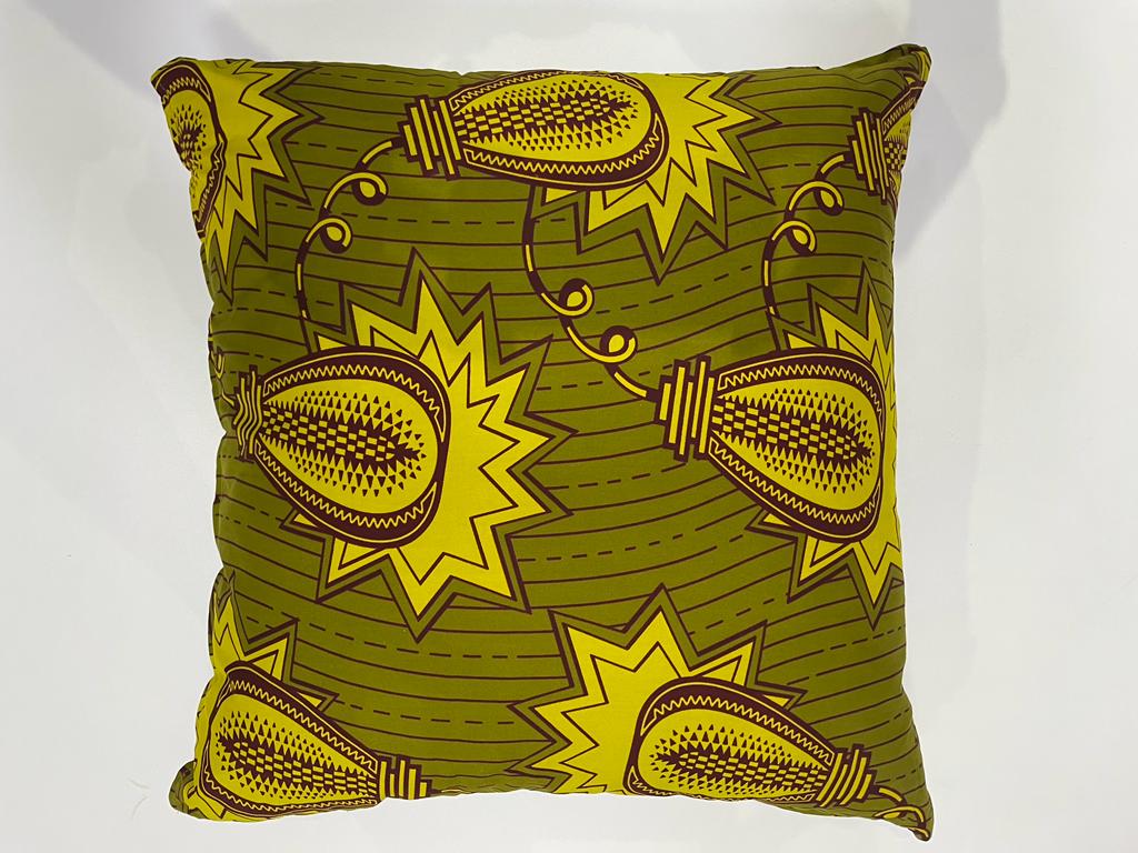 Coussin Carré en Wax Africain n°6 50 x 50 cm