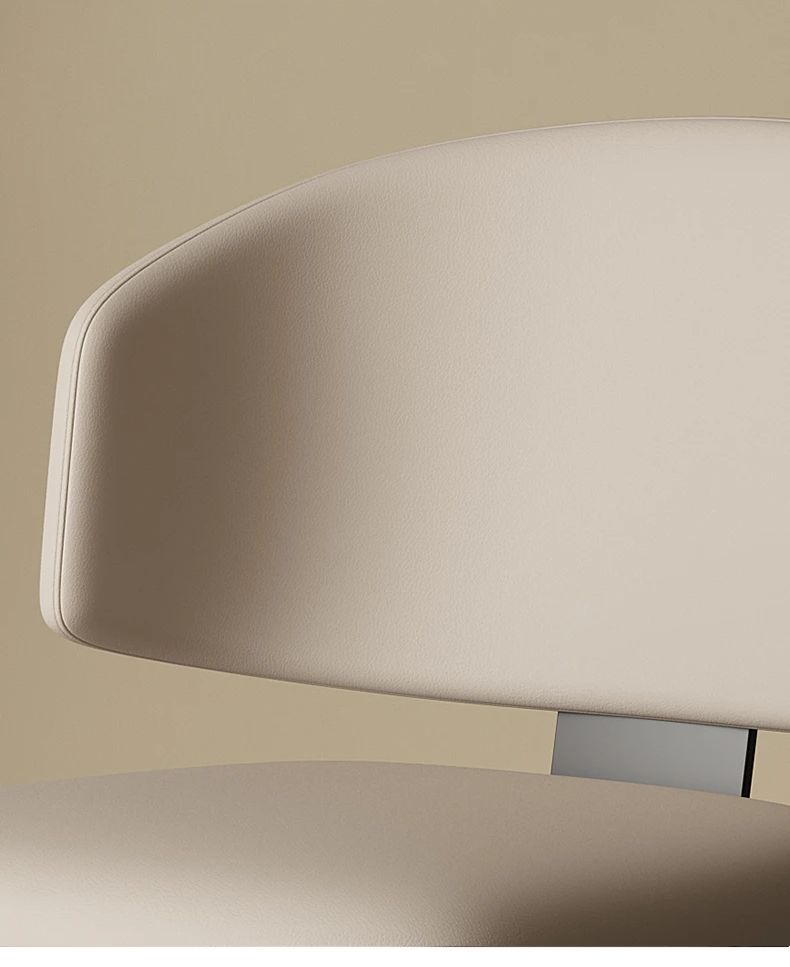 Marino Chaise Rembourrées Moderne De Haute Qualité Avec Pieds En Métal - Taupe thumbnail 3