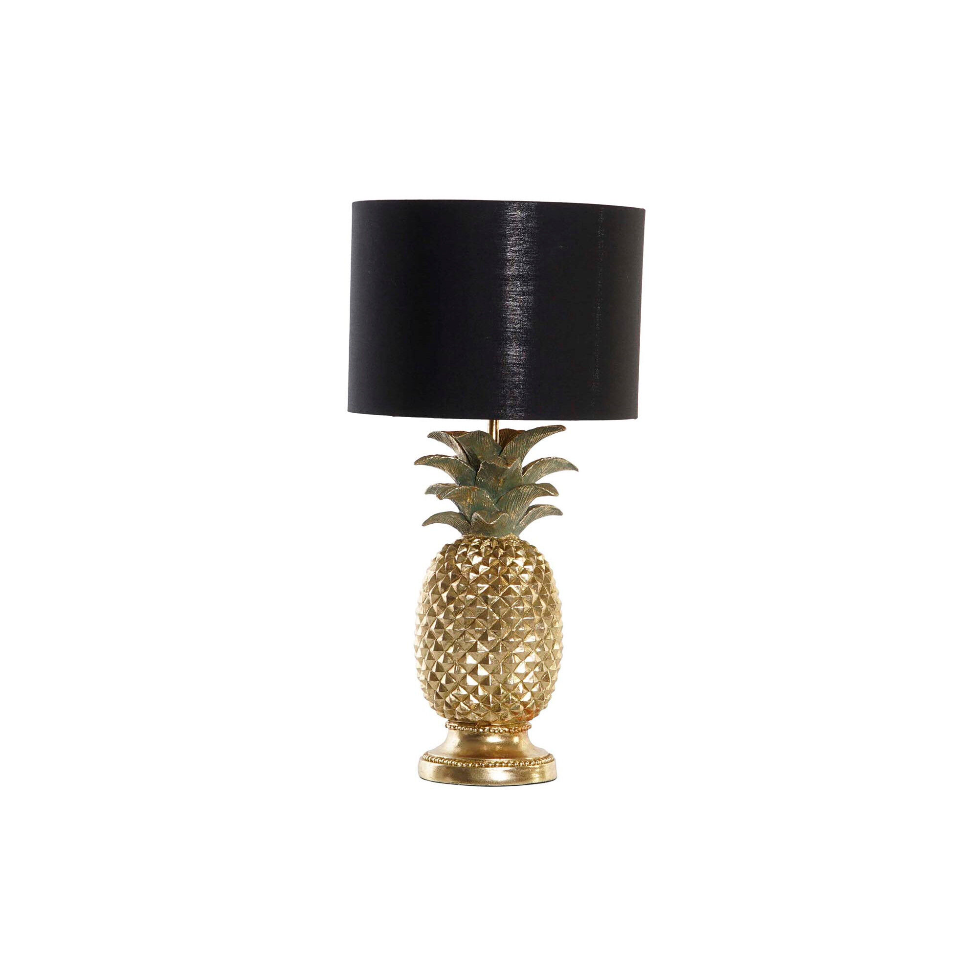 Lampe De Table Ananas En Résine Et Polyester 24 X 24 X 47 Cm