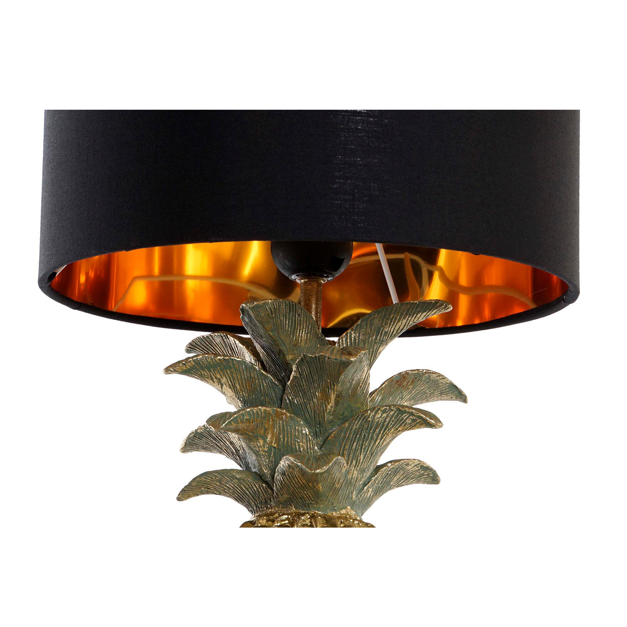 Lampe De Table Ananas En Résine Et Polyester 24 X 24 X 47 Cm thumbnail 4