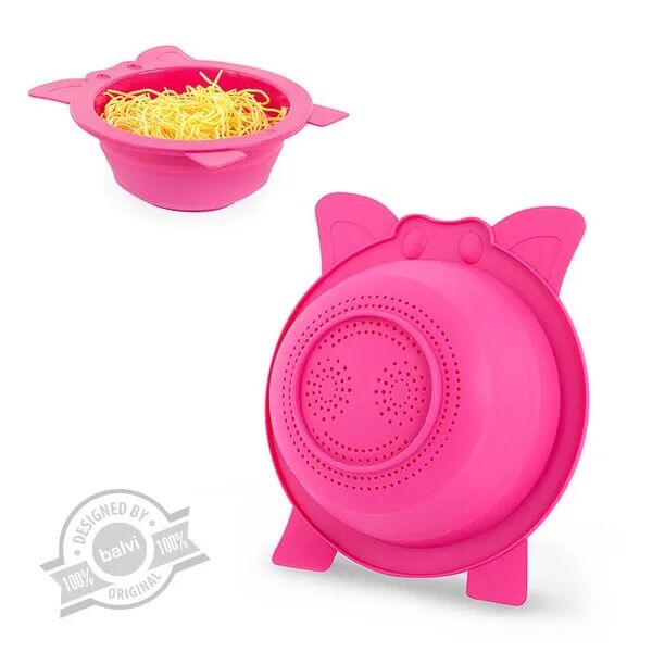 Passoire Couleur rose Pliable Silicone 