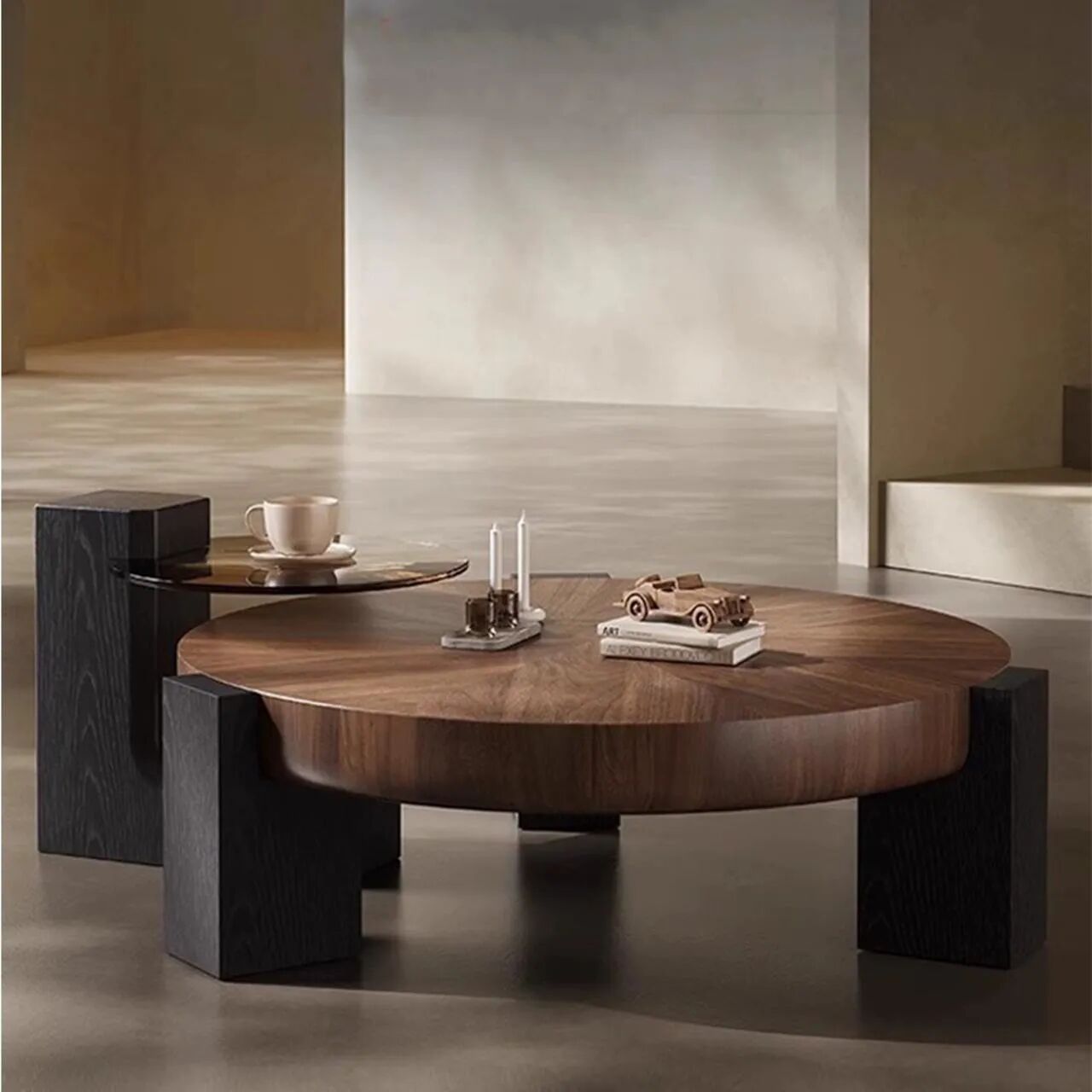 Claudia Table Basse En Noyer