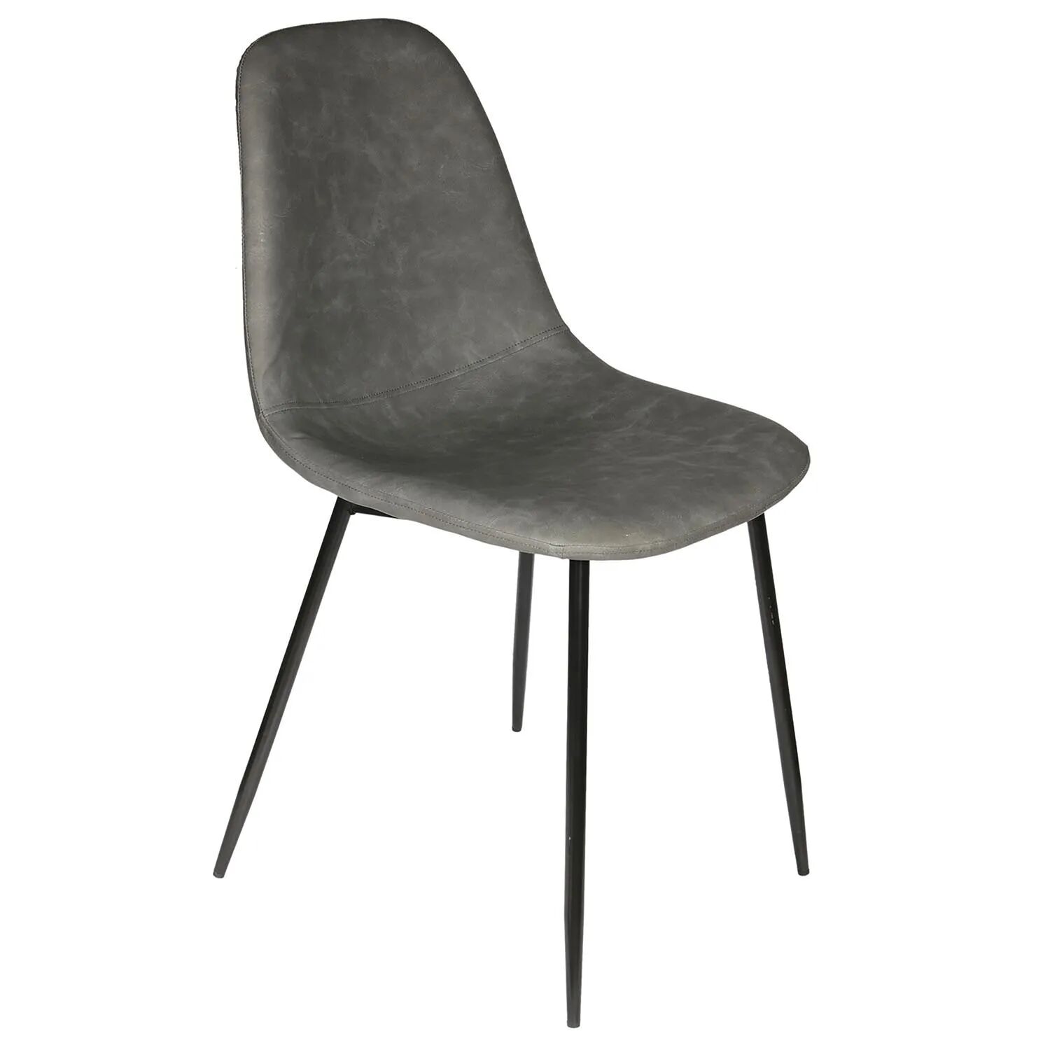 Amber Chaise De Salle À Manger Gris 43.7 X 85.5 X 54.2 Cm thumbnail 1