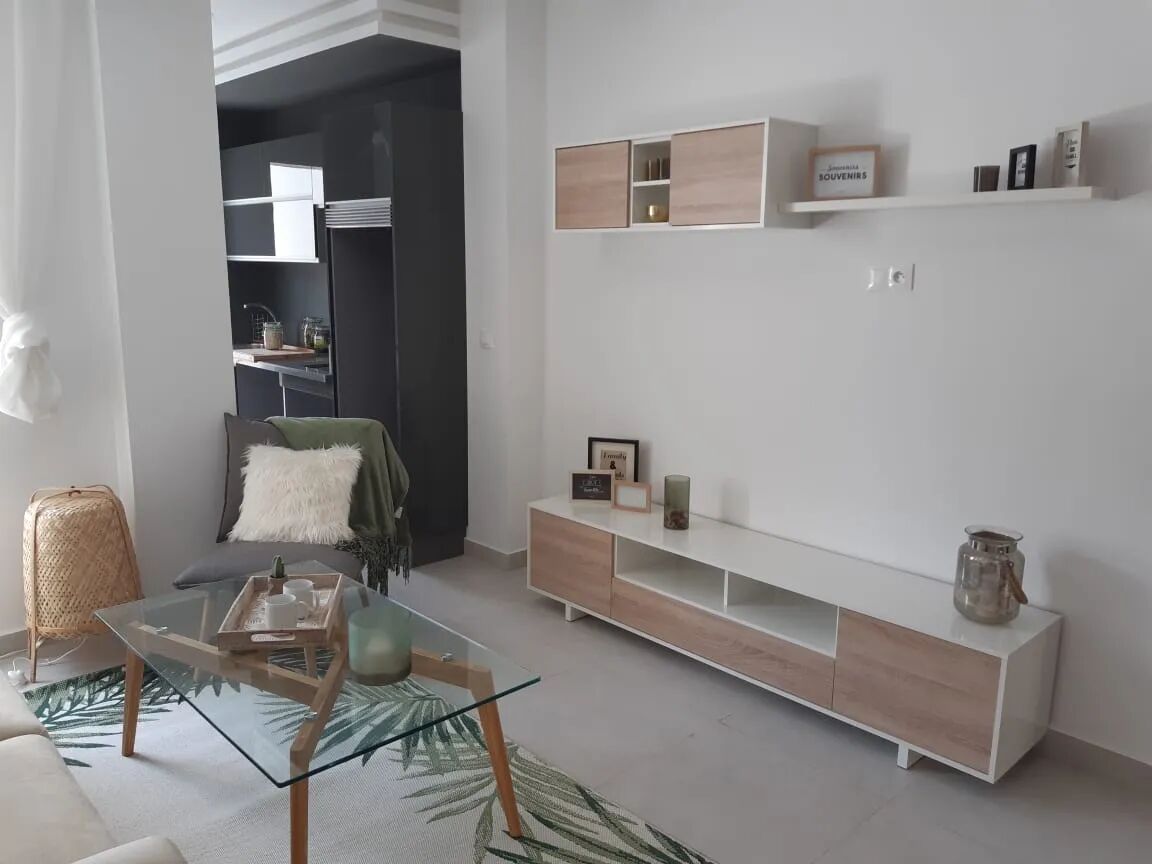 BELUS Meuble TV Blanc et chêne 200 cm