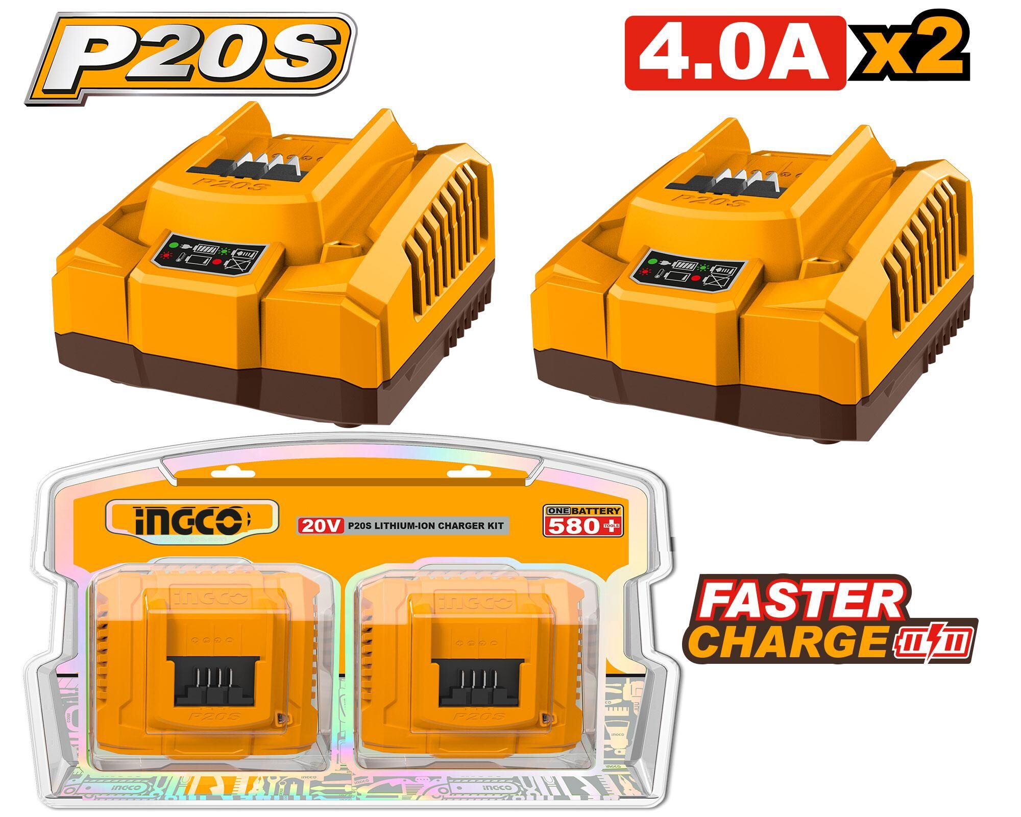 Pack de 2 Chargeur 4.0ah
