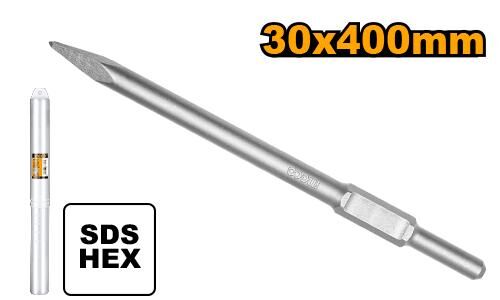 Burin Pointu Hex 30x400mm
