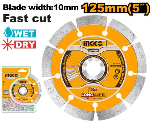 Disque Diamant 125mm  a Eau et Sec
