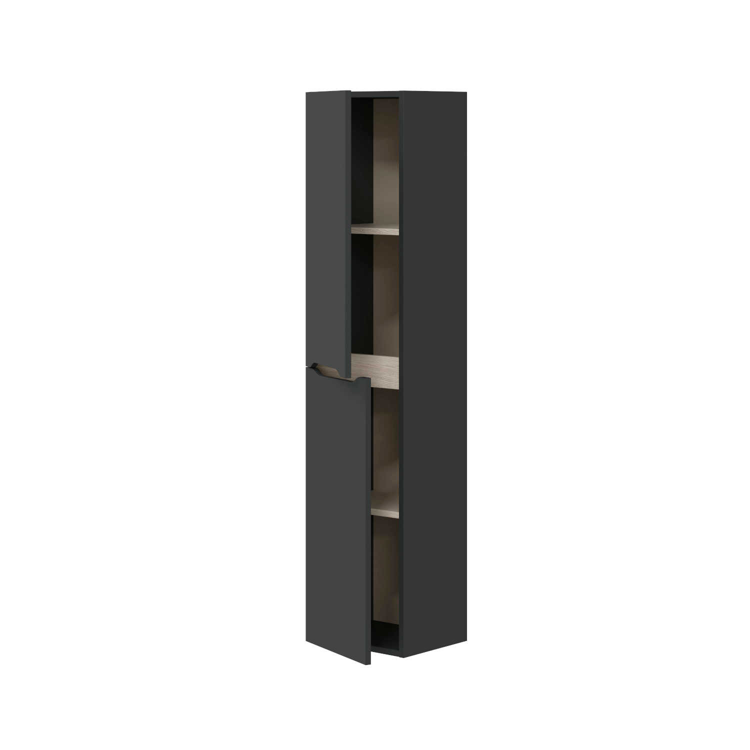 Lotto Colonne Suspendu Avec 2 Portes 135 Cm - Gris Anthracite