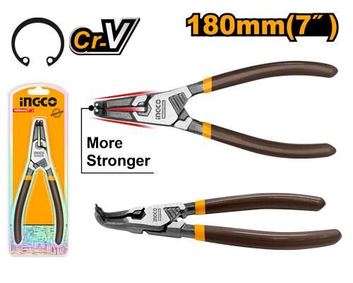 Pince Circlips Intérieur à Tête Courbée 180mm