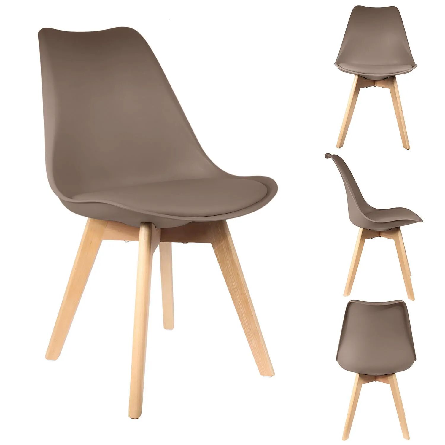 Scandi Chaise - Taupe