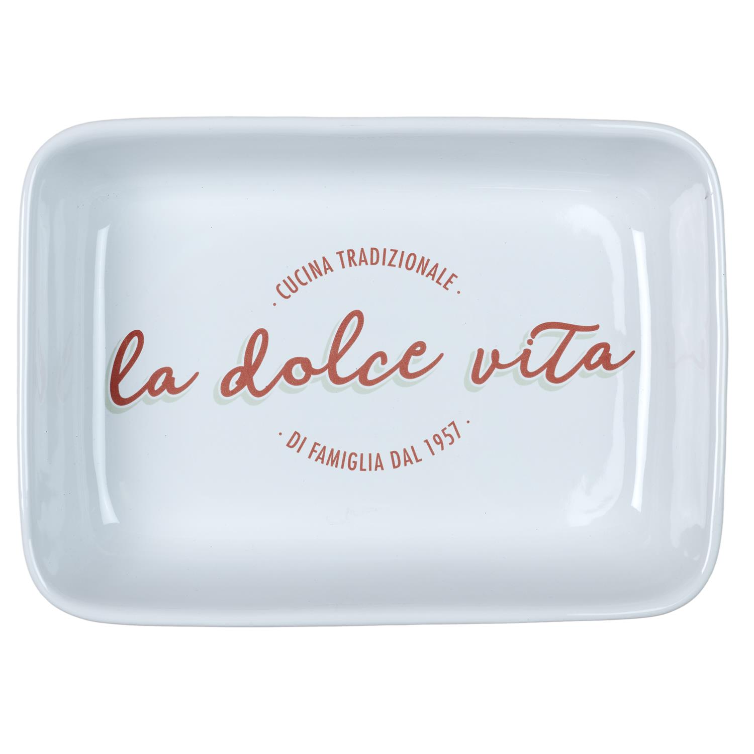 PLAT Rectangulaire four italie 25 x 35 X 7.6 cm