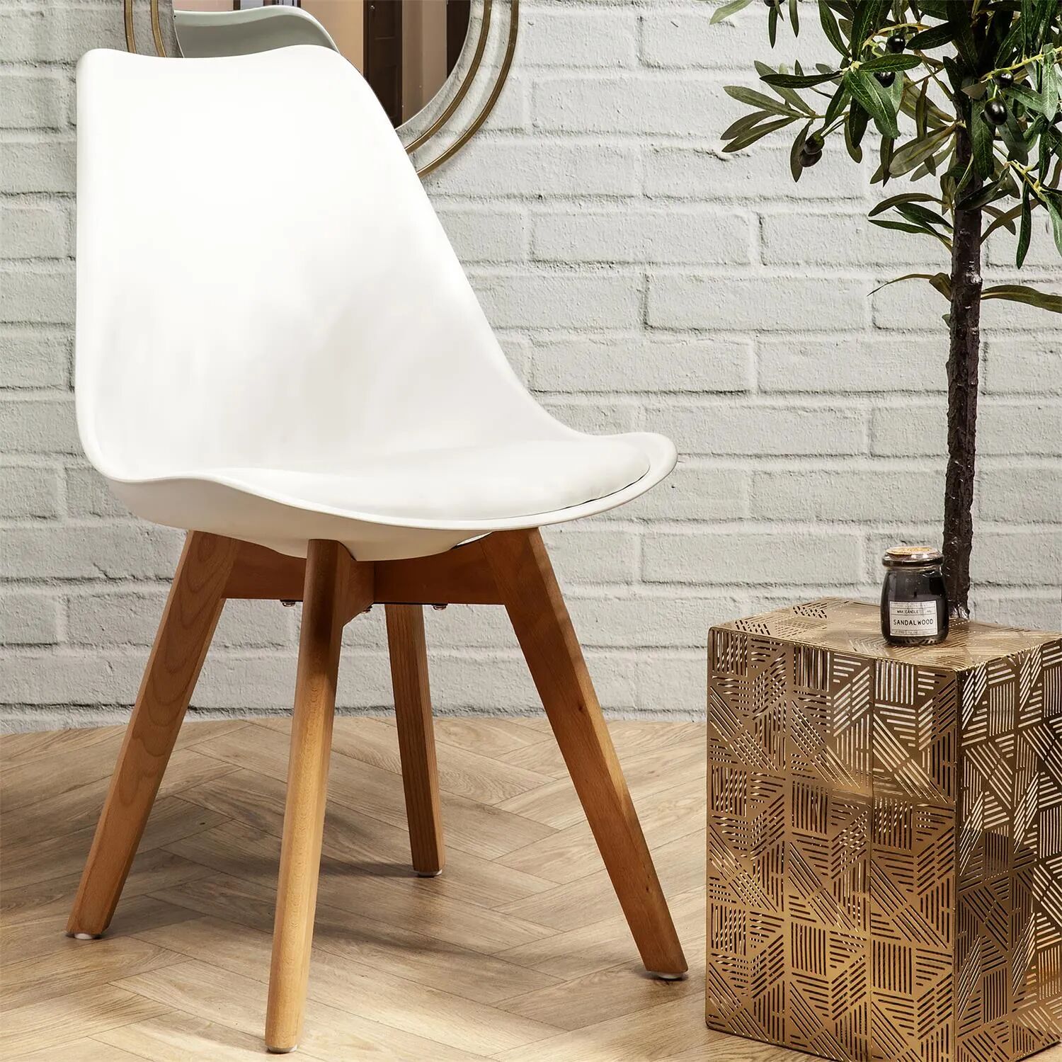 Scandi Chaise - Blanc