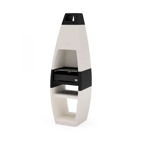 Tuozi Ego Blanc Barbecue Fixe D’extérieur 60 X 47 X 195 Cm