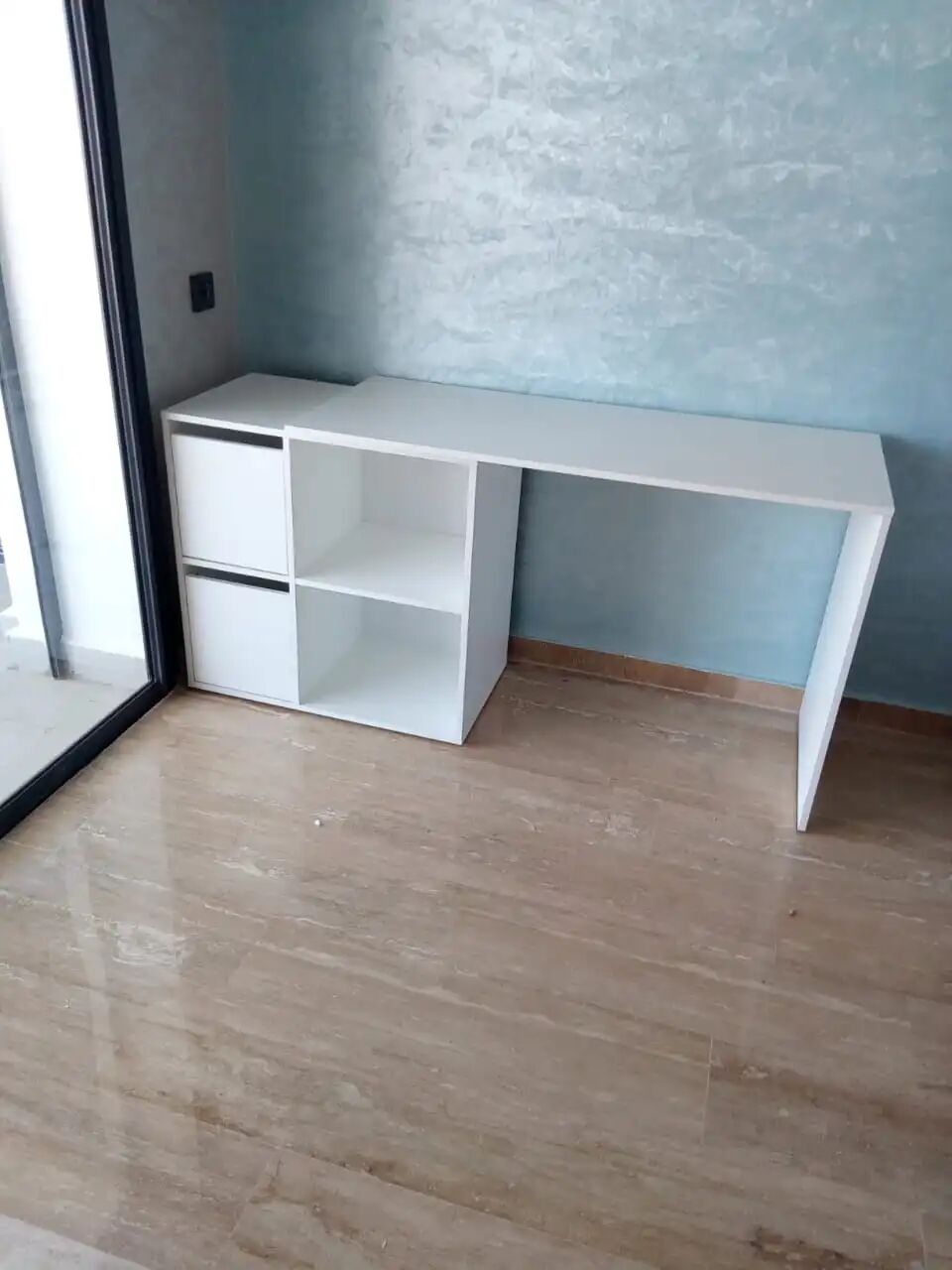Adapta Bureau Multi Position Avec Rangement 120 Cm Blanc