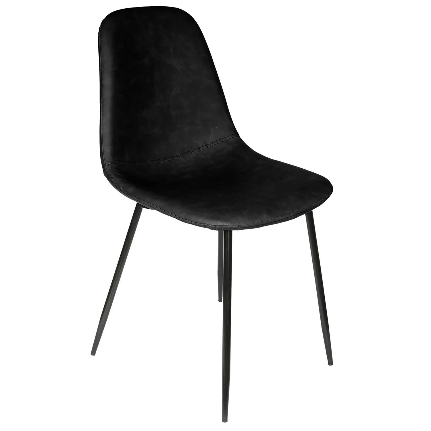 Amber Chaise De Salle À Manger Noir 43.7 X 85.5 X 54.2 Cm