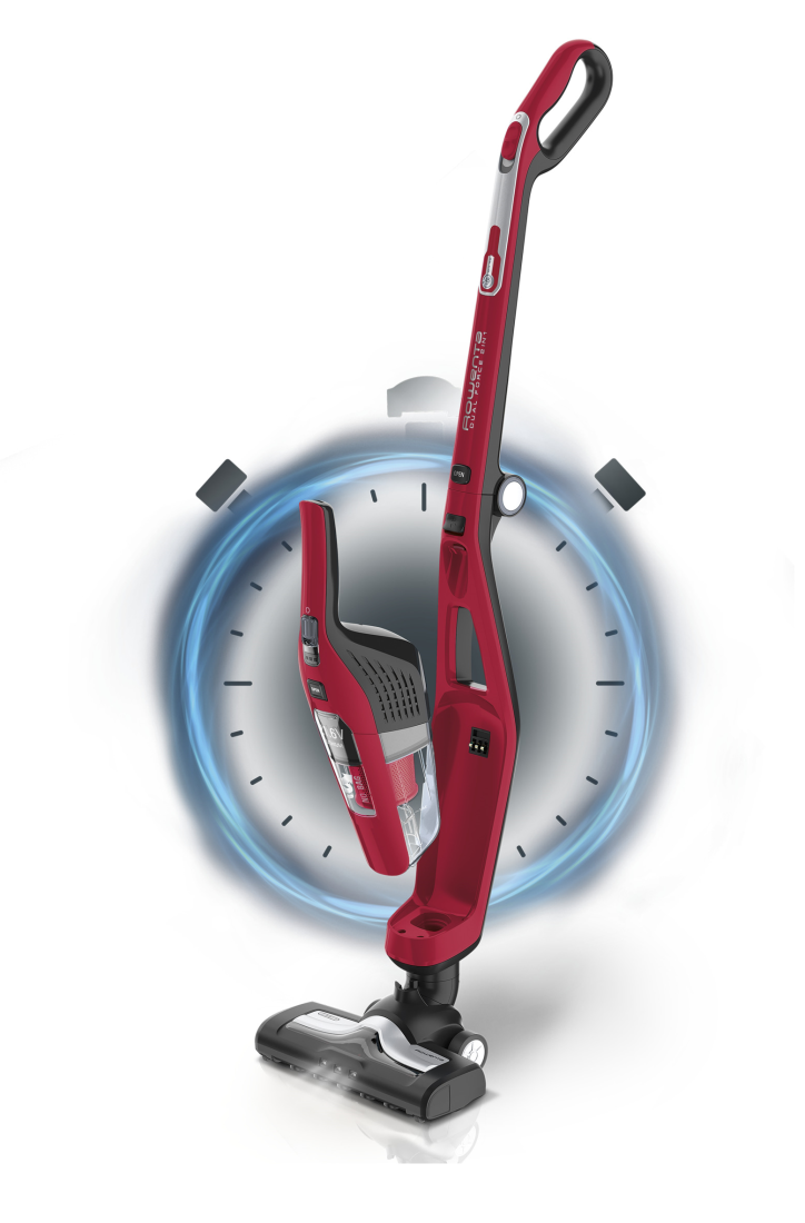 ASPIRATEUR BALAI SANS FIL DUAL FORCE 2-EN-1 ROUGE  + FER A SEC TEFAL GRATUIT thumbnail 3