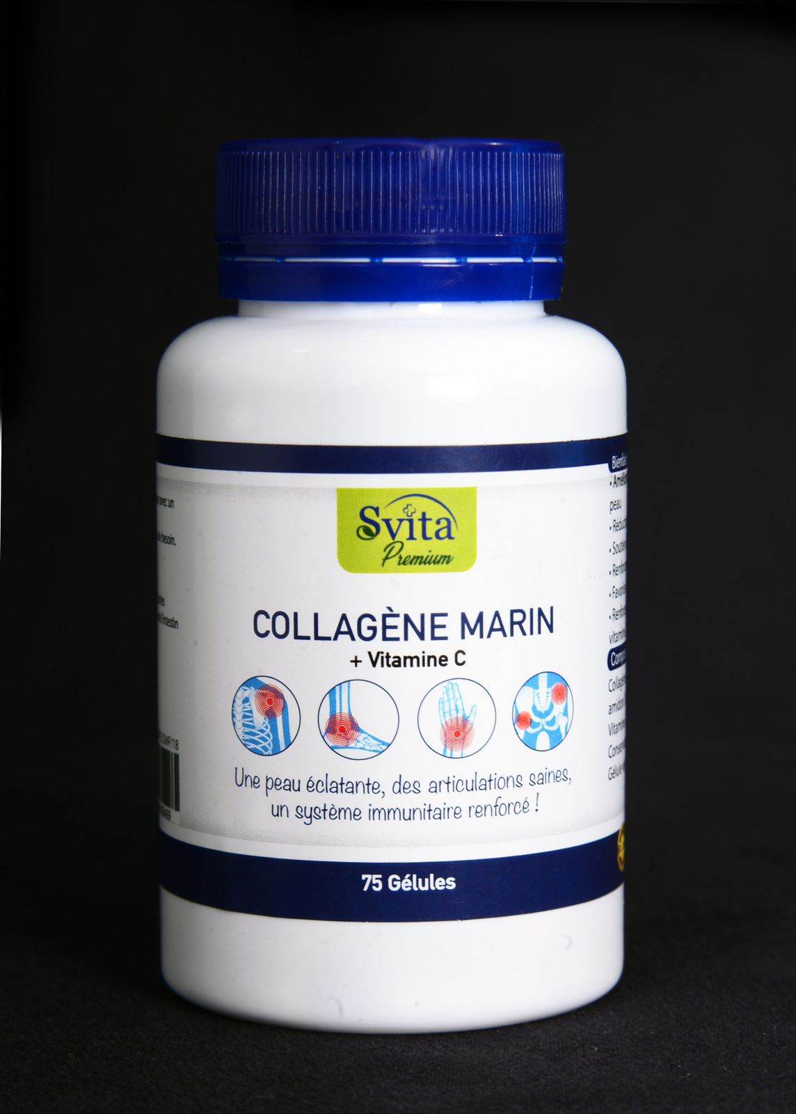 Svita Premium Colllagéne Marine + Vitamine C 75 Gélules