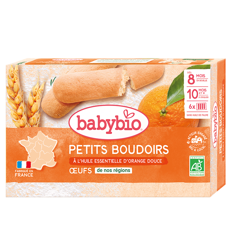 Petits Boudoirs À Lhuile Essentielle Dorange Douce Bio 120g Biscuits Bébé Dès 10 Mois Dentition