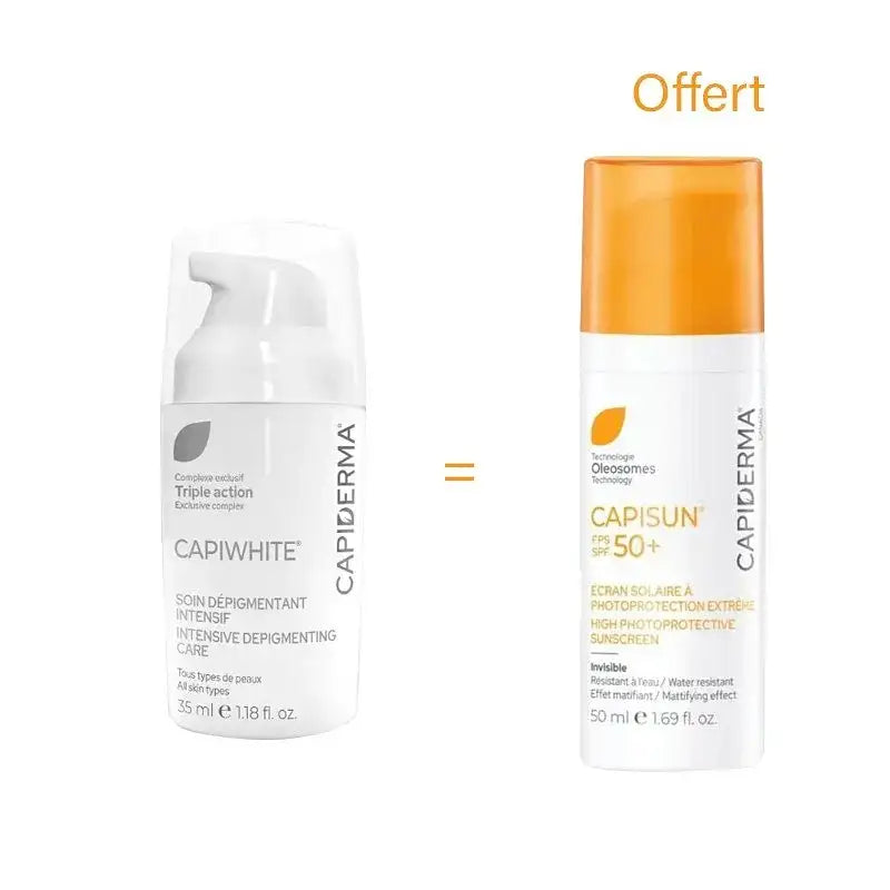 Capiwhite Hq Soin Dépigmentant 30ml + Capisun Écran Teinté Offert Anti-taches