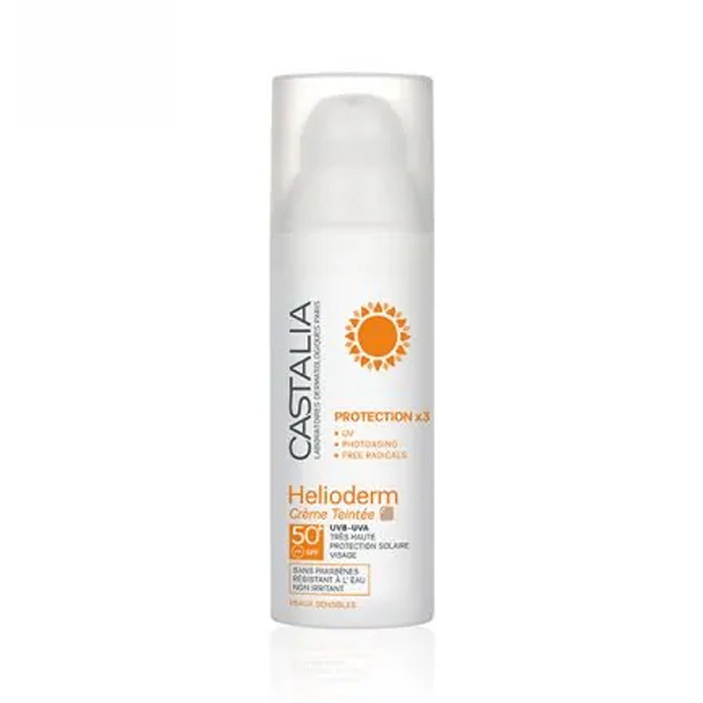 Helioderm Crème Teintée Spf50+ Très Haute Protection