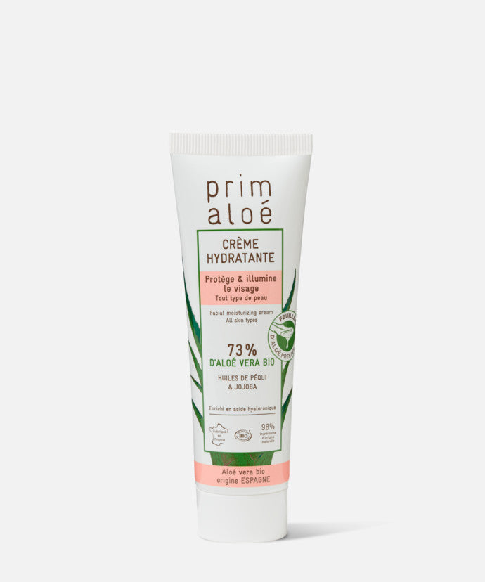 Crème Visage À Laloe Vera Bio 73% 50ml Soin Hydratant Apaisant