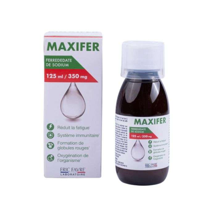 Maxifer 125ml Complément Alimentaire Fer Vitamine C Énergie Anti-fatigue