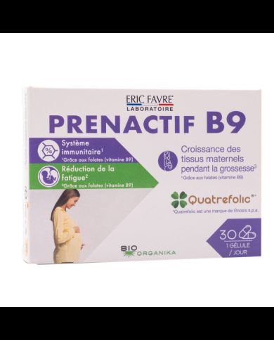 Prenactif B9 30 Capsules Complément Alimentaire Grossesse Acide Folique