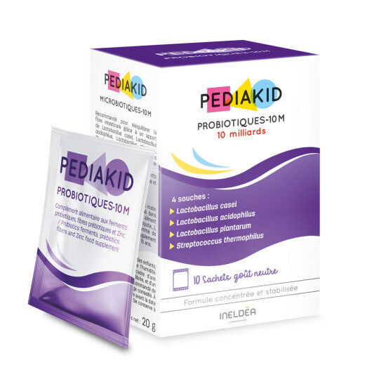 Pediakid Probiotiques 10m 10 Sachets Complément Alimentaire Enfants Flore Intestinale Immunité