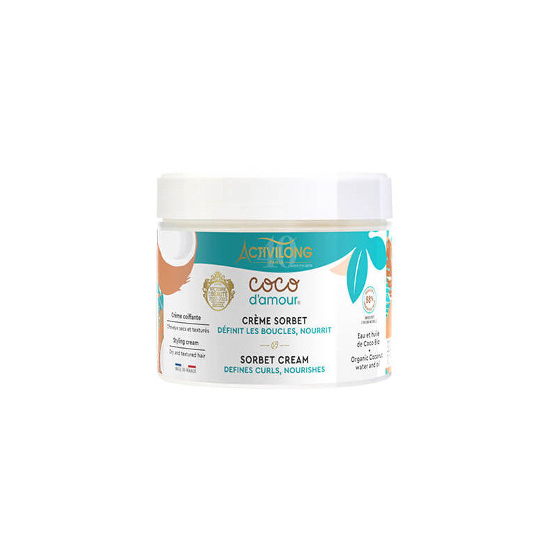 Coco D'amour Crème Sorbet Boucles Soin Coiffant Définition Hydratation