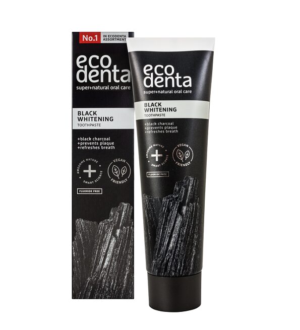 Ecodenta Dentifrice Blanchissant Charbon Actif 100ml Soin Dentaire Blancheur Naturel