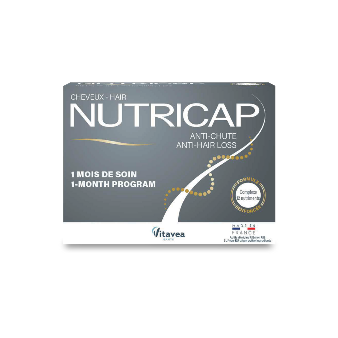 Nutricap Anti-chute 1 Mois 30 Gélules Complément Alimentaire Anti-chute Cheveux