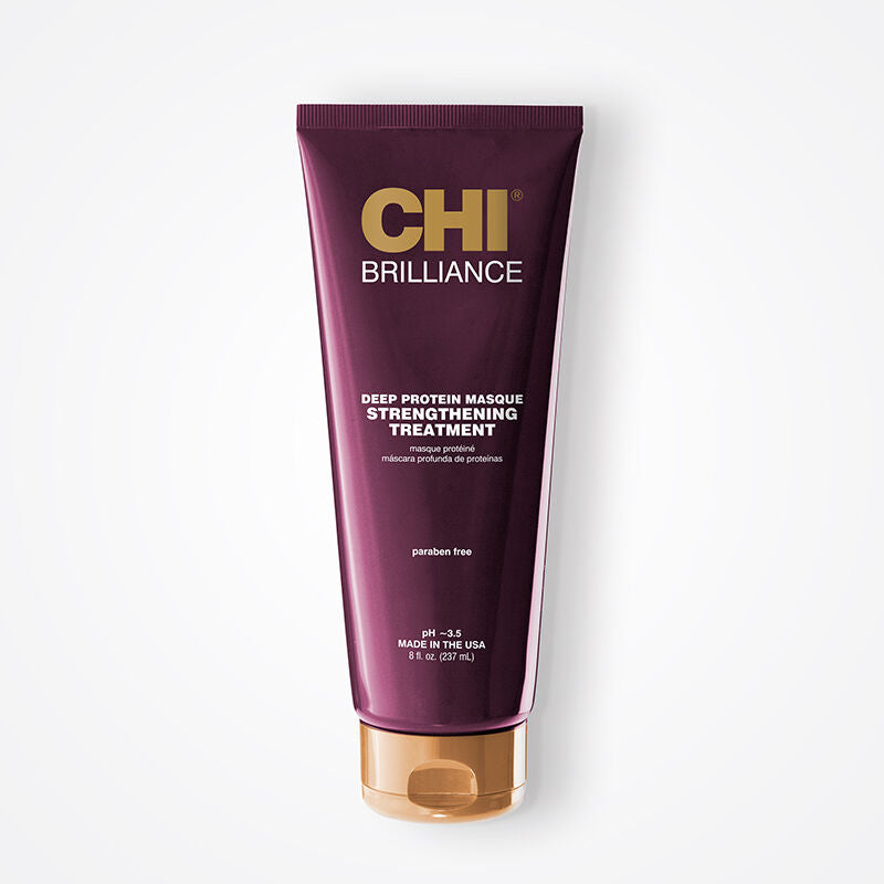 Deep Brilliance Masque Protéiné 237ml Masque Réparateur Protéines Cheveux Abîmés Secs