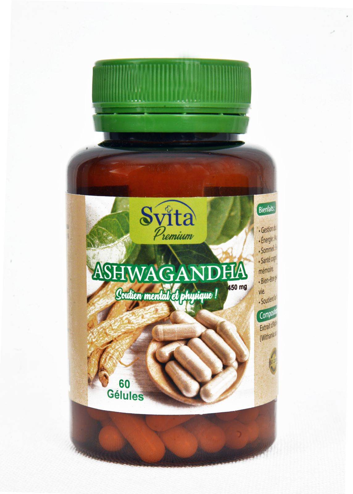 Ashwagandha 60 Gélules - Stress Sommeil Énergie