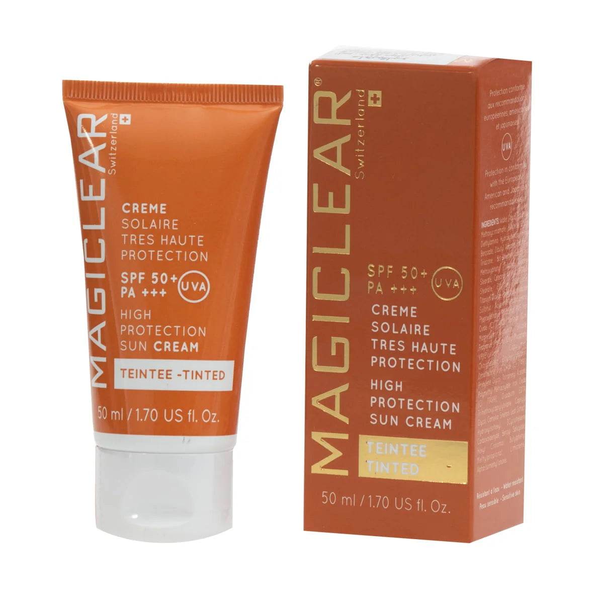 Crème Solaire Teintée Spf 50+ Pa+++
