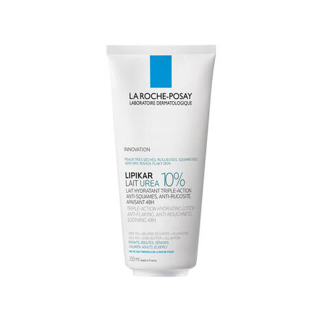 Lipikar Lait Urea 10% Lait Corporel Lissant Anti-Desquamation Peaux Rugueuses